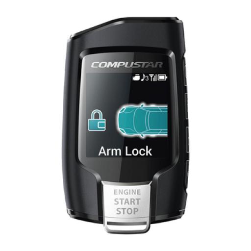 COMPUSTAR Control Remoto Bidireccional de cuatro botones con pantalla para Sistemas de alarmas Compustar CSX2WQ900A