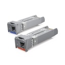 UBIQUITI INC. UFiber Módulo SFP+, transceptor MiniGibic MonoModo 10 Gbps, distancia 10 km, un conector LC. Incluye 2 piezas