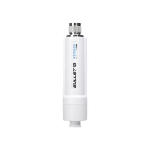 UBIQUITI INC. Radio Doble Banda Bullet airMAX AC hasta 160 Mbps en 2.4 GHz (2412-2472 MHz) o 300 Mbps en 5 GHz (5150-5875 MHz)