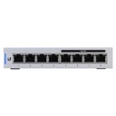 UBIQUITI INC. Switch UniFi Administrable capa 2 de 8 puertos Gigabit (4 Puertos Gigabit PoE 802.3af y 4 puertos Gigabit ethernet) 60W