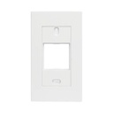IBERNEX Marco blanco con placa metalica para caja americana 