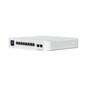 UBIQUITI INC. Switch UniFi Pro 8 PoE Administrable Capa 3, 8 puertos GbE / (6) puertos POE+ af/at y (2) puertos POE++ 802.3bt / (2) puertos SFP+ 10G / 120W de presupuesto POE 