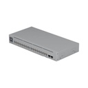 UBIQUITI INC. UniFi Switch Pro Max 16 PoE con funciones Capa 3, 16 puertos EtherLight RGB / (4) puertos 2.5 GbE POE++ y (12) puertos GbE POE+ /(2) puertos SFP+ 10G /con pantalla táctil informativa, hasta 180W de presupuesto POE 