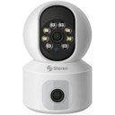 Steren Cámara de Seguridad Doble Lente 2MP/VGA 92° WiFi con Detección de Movimiento