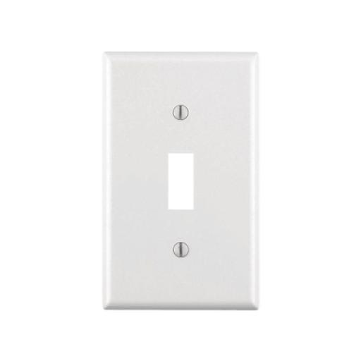 Hubbell Tapa para Contacto Rectangular Color Blanco.