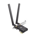TPLINK Adaptador PCIe inalámbrico doble banda AX3000 Mbps / Seguridad Inalámbrica WPA3 /Antena de alta ganancia / Tecnología MU-MUMO 2X2 / Soporte de perfil bajo y Altura completa / Bluetooth 5.2