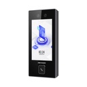 Hikvision Digital Technology Terminal Facial Min Moe con BOTON DE LLAMADA FÍSICO / 3000 Rostros / Pantalla 4.5" / Administrable en la Nube con Hik-Connect Teams / Exterior IP65 / PoE / WiFi