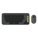 KIT LOGITECH POP ICON TECLADO/MOUSE BT GRAPHITE/GREEN (920-013052)