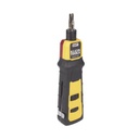 Klein Tools Herramienta Ponchadora de Impacto con Cuchilla para Paneles y Bloques de 66/110. Termina y Corta Cables CAT3, CAT5e y CAT6/6A en 1 paso