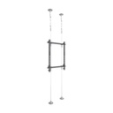 Epcom Montaje Cableado de Acero| Suelo a Techo| Capacidad Máx. de Carga 30kg| Para Pantallas de 32" ~ 75"| VESA 400 x 600