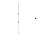 Epcom Montaje Cableado de Acero| Suelo a Techo| Capacidad Máx. de Carga 30kg| Para Pantallas de 32" ~ 75"| VESA 400 x 600