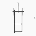 Epcom Montaje de Piso Móvil para Pantallas de  65 in a 100 in | vesa 100 x 100 hasta 1000 x 600 | carga maxima soportada 120kg| Fabricado en aluminio y acero