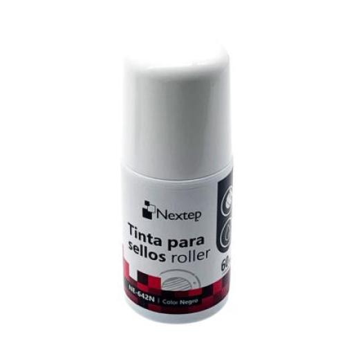 [NEXTEP_NE-642N] Nextep Tinta para Sellos Nextep Roller Negro 60 ml