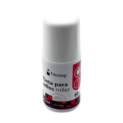 [NEXTEP_NE-642R] Nextep Tinta para Sellos Nextep Roller Rojo 60 ml