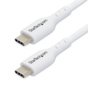 StarTech.com CABLE DE CARGA USB-C DE 3M USB TIPO C - PD 60W 3A BLANCO