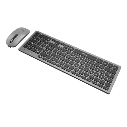 Stylos KIT MOUSE Y TECLADO ALAMBRICO RECARGABLE STYLOS/ USB NANO2.4 GHZ