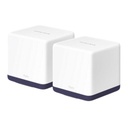 Mercusys KIT de Sistema Inalámbrico H50G Mesh / Doble banda 2.4GHz y 5GHz AC 1900Mbps / 3 Puertos 10/100/1000 Mbps / Control vía App / Roaming Continuo