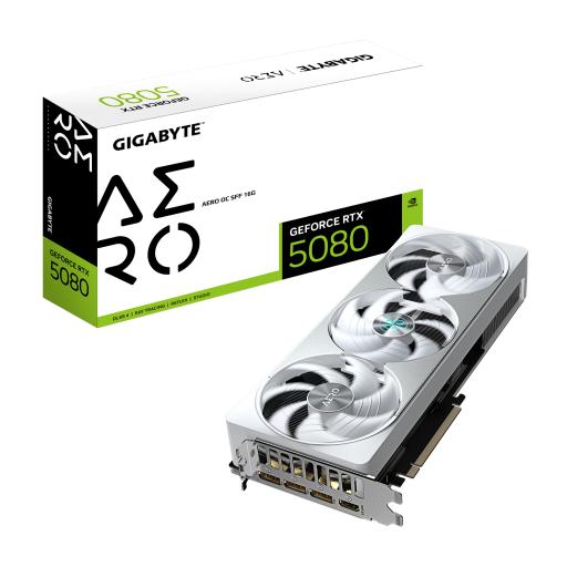 ADATA GIGABYTE RTX 5080 AERO OC SFF 16G GDDR7 PCIE 5.0 HDMI/DP VIDEO CA