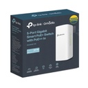 TPLINK Switch PoE Omada Para Exterior / 1 Puerto PoE++ IN 802.3 af/at/bt / 4 Puertos PoE+ OUT Gigabit / Adminstración Centralizada Omada