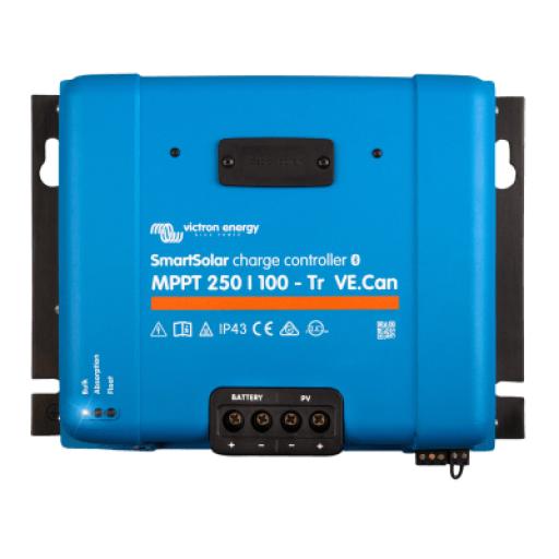 VICTRON ENERGY SmartSolar MPPT 250/100-MC4. Controlador Solar MPPT 100A, Voltaje: 48 Vcc. Para uso con Inv. Cargadores Victron