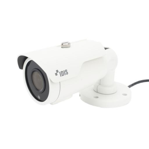 IDIS Camara Bala IP 5MP | LENTE MOT 2.7 - 13.5 MM |Compatible Con Terceros | API , Onvif Profile S/T | IK10 IP67 | 30M IR | H.265  | SOPORTA E/S ALARMA| SOPORTA E/S AUDIO