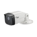 IDIS Bala IP 8MP (Intelligent Codec) | Lente Fijo 3.3 mm | microSD (256 GB) | IK10/ Exterior IP67 |  IR 30 m | Entrada/Salida de Alarma | POE | Audio de Dos Vias | ICR Dia/Noche | Videoanalitico Embebidos