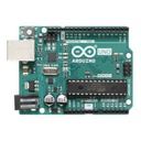 ARDUINO LLC Arduino UNO REV3 / Una gran herramienta para iniciar en el mundo de la electrónica y la programación,  Chip reemplazable,  Adaptador para batería 9v