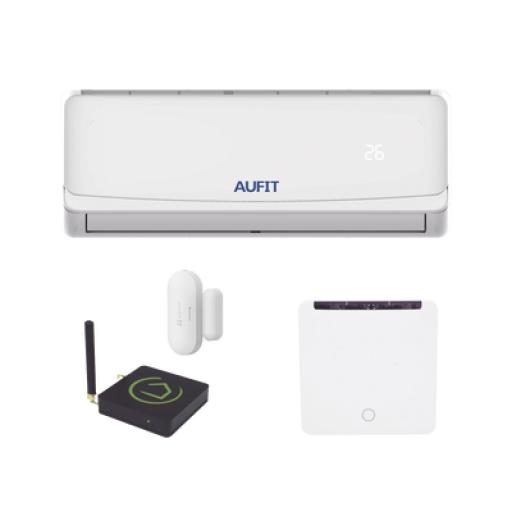 AUFIT Kit para automatización / Compatible con cualquier Minisplit AUFIT / Minisplit CHI-R32-12K-110 / Termostato IR2900ZW / Hub controlador HC8 /  Contacto magnético Inalámbrico CST2C