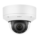 Hanwha Cámara Domo 4K con IA, Antivandalica / Lente Motorizado de 4.5 a 10mm / P-Iris, WDR 120dB / Ranura SD / Protección IP52 e IK10