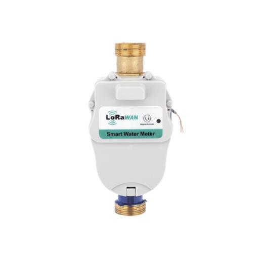 SHENGDA FLUJOMETRO DE AGUA  LORAWAN® PARA TUBERIA DE 1 PULGADA CON VALVULA DE CORTE DE FUJO