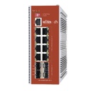 WI-TEK Switch L2+ PoE Industrial / Administración Cloud-Web-CLI / 8 Puertos PoE af/at/bt 100/1000 Mbps / 2 Puertos SFP Gigabit / Presupuesto PoE 460 W / Protocolo ERSP (redundancia enlaces)