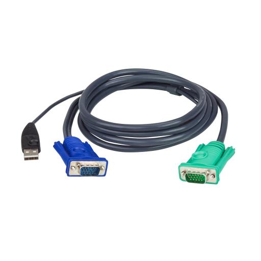 ATEN Cable KVM | USB con SPHD | 3 en 1 | De 3 m
