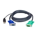 ATEN Cable KVM | USB con SPHD | 3 en 1 | De 3 m