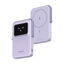 Ugreen Power Bank Inalambrico | 5000mAh | 7.5W  |  Con Emojis de Estado | Carga Rápida USB-C Bidireccional  | Pantalla TFT  Inteligente | 13 niveles de Proteccion | Con Holder | Color Purple.