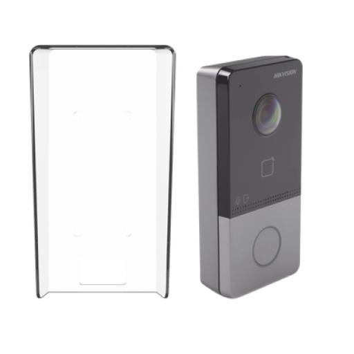 [HIKVISIONDIGITALTECHNOLOGY_DS-KV6113-PE1(C)/K] Hikvision Digital Technology Kit Videoportero IP + Carcasa protectora 2 Megapixel  / PoE Estandar / IP65  / Apertura desde Hik-connect / Soporta 1 Departamento y Hasta 6 Monitores / Soporta Tarjetas Mifare / 1 Salida Relay