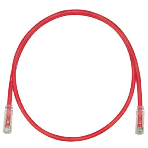 Panduit Cable de Parcheo UTP, Cat6A, 24 AWG, CM, Color Rojo, 10ft