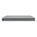 Ubiquiti Networks UniFi Switch Enterprise Campus Aggregation, Capa 3, 48 puertos Etherlighting SFP28 de 40G/100G, 6 puertos QSFP28 de 100G, 5 abanicos, ruteo dinámico BGP, doble fuente redundante, alta disponibilidad, enlace multichasis (MC-LAG)