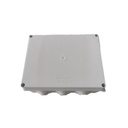 Linkedpro Caja de Conexiones Impermeable IP65, 10 Entradas, Dimensiones 200 x 155 x 80 mm, para Instalaciones Industriales, Comerciales y Residenciales, Incluye Tornillería para su Instalación