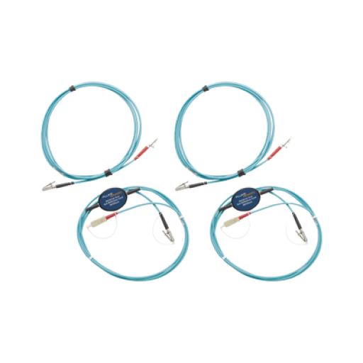 Fluke Kit de Cables de Referencia de Comprobación Multimodo CertiFiber® Pro, Para Fibras con Conectores LC de 50µm (2 SC/LC metálico, 2 LC/LC metálico), de 2 Metros