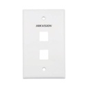 Hikvision Digital Technology Placa de Pared (Face Plate) / 2 Puertos / Color Blanco / Caja con 20 Piezas / ABS