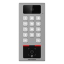 Hikvision Digital Technology Teclado con Lector Físico de QRs para Exterior Antivandálico IP65 & IK09 con función de Videoportero Multiapartamento /  Huella, Tarjeta, Código QR, PIN o App HikConnect  / Cámara 2 MP compatible con NVRs / Soporta b