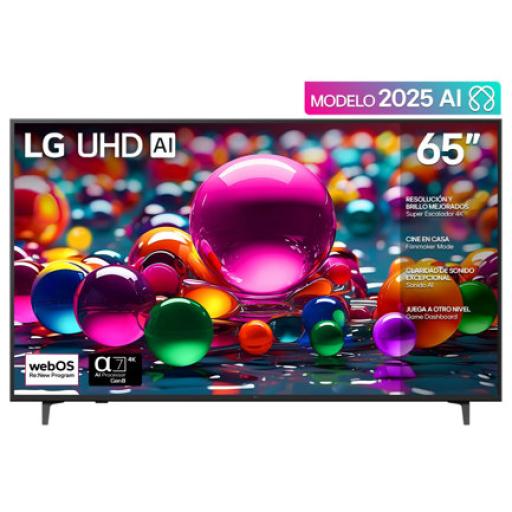 Qian Television LG de 65 pulgadas UHD AI UA75 4K SMART TV 2025