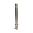 AccessPRO Bolardo Fijo de Acero Inoxidable de 900 mm de Altura / Ideal para aplicaciones delimitaciones de automóviles 
