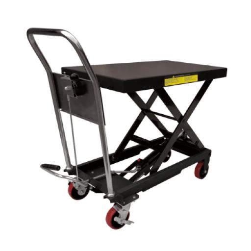 [URREA_SYS-MEL-10] Urrea Mesa Elevadora Hidráulica / Capacidad 300 kg a 1 t / Ruedas de Poliuretano / Sistema Hidráulico con Freno / Soporte de Tijera / Ideal para Cargas Medias y Pesadas