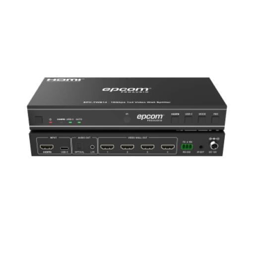 Epcom Divisor de Videowall | 1x4 | 18Gbps 