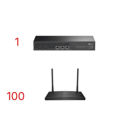 TPLINK Kit para ISP`s / OLT DS-P7001-04 con Paquete de 250 ONU´s Modelo XN020G3.