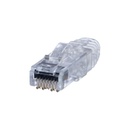 Panduit Plug RJ45 Cat6 de 3 Piezas, Para Cable UTP de Calibre 23-24 AWG, Chapado en Oro de 50 micras, Paquete de 100 piezas