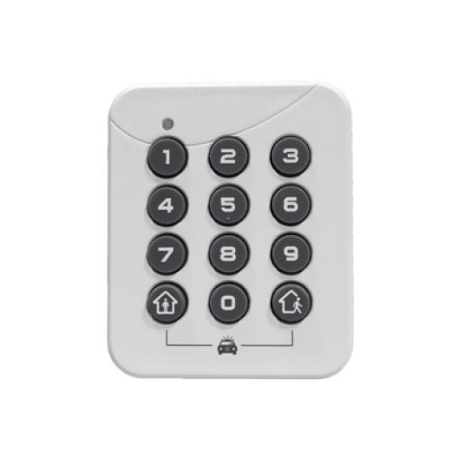 M2M SERVICES ALULA - PINPad Estación de Armado Local / Alimentación por Batería / Instalación Sin Herramientas / Desarmado seguro de 4 a 10 dígitos / Armado de 1 Botón