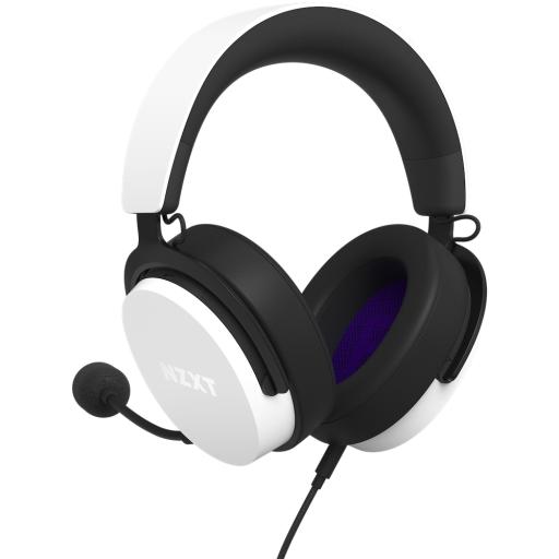 [NZXT_AP-WCB40-W2] AUDIFONOS NZXT (AP-WCB40-W2) NZXT WIRED CLOSED BACK HEADSET 40MM BLANCO V2