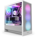 GABINETE NZXT (CC-H52FW-R1) H5 FLOW RGB  COMPACT MID-TOWER ATX CASE WITH RGB FANS - BLANCO